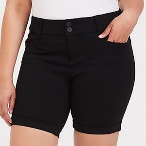 Torrid cuffed ponte bermuda shorts